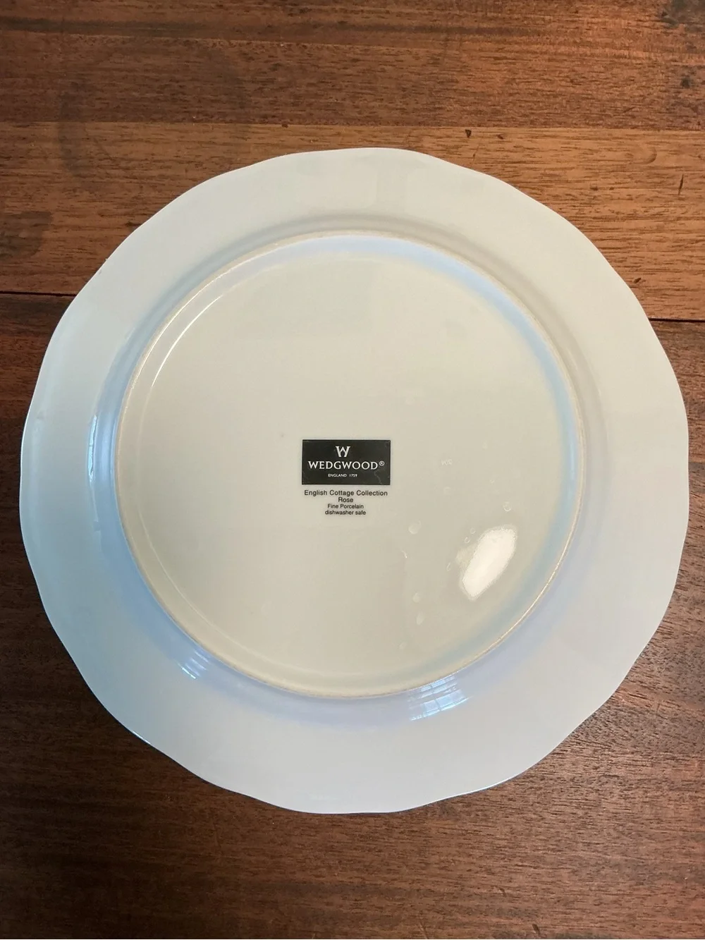 Wedgwood English Cottage Collection Rose Dinner Plates Set of 2